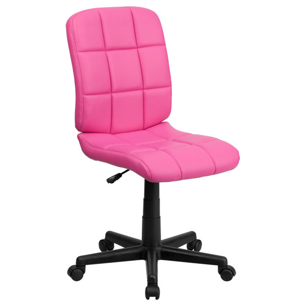 Pink Fuzzy Desk Chair | Wayfair